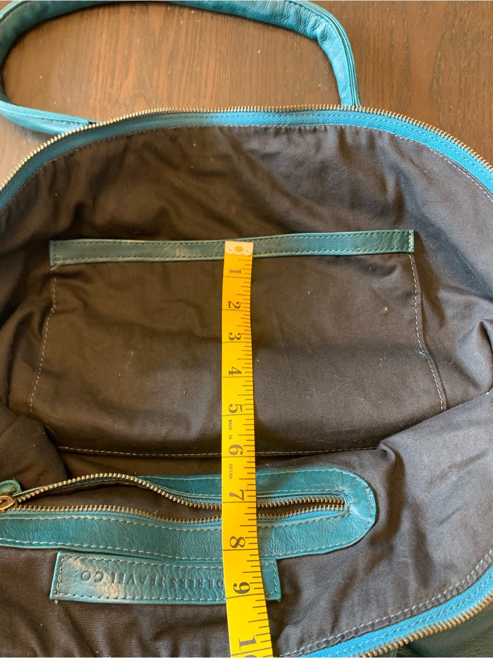 Wanderers The Banff Teal Leather Women's Hand Bag - Picture 15 of 16